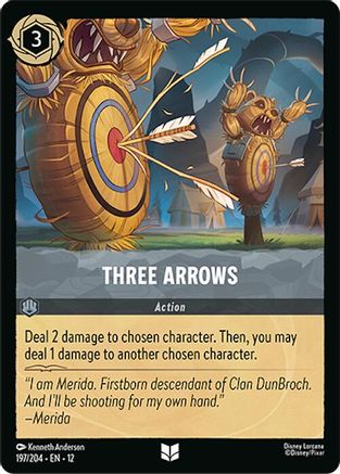 Three Arrows (197/204) - Wilds Unknown Cold Foil