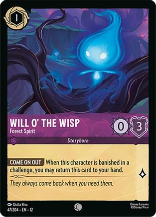 Will o' the Wisp - Forest Spirit (47/204) - Wilds Unknown