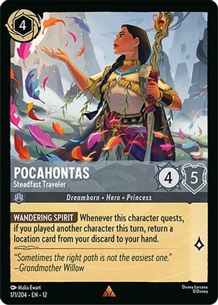 Pocahontas - Steadfast Traveler (171/204) - Wilds Unknown