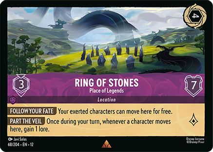 Ring of Stones - Place of Legends (68/204) - Wilds Unknown Cold Foil