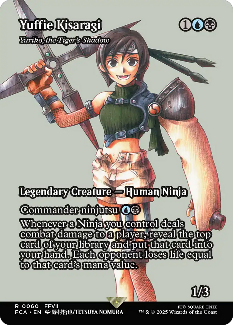Yuffie Kisaragi - Yuriko, the Tiger's Shadow (Showcase) (FCA-060) - FINAL FANTASY: Through the Ages / Yuffie Kisaragi (Borderless) Foil