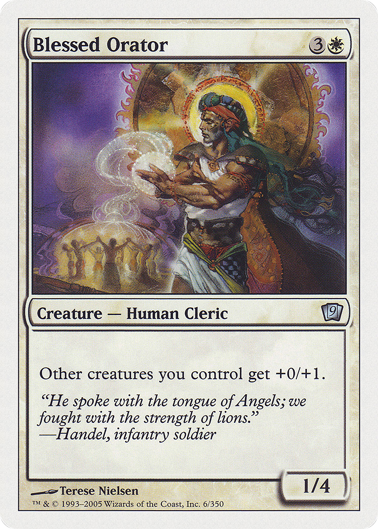 Blessed Orator (9ED-06★) - 9th Edition Foil