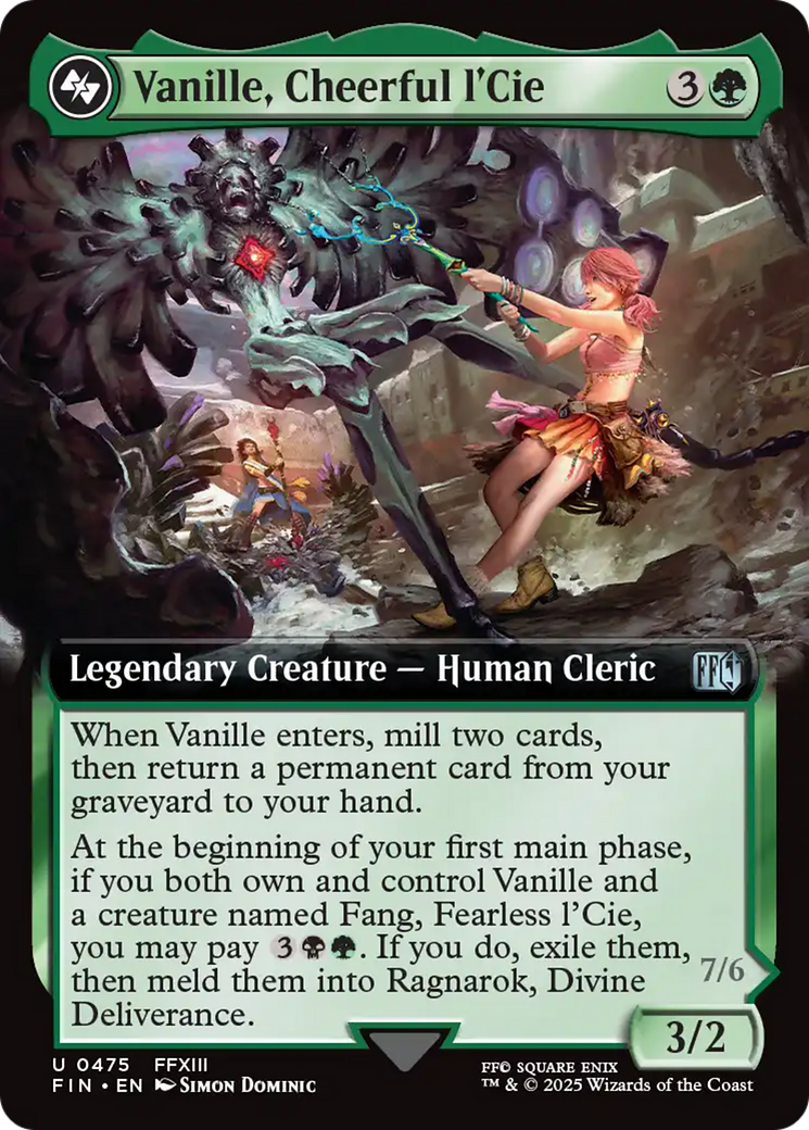 Vanille, Cheerful l'Cie (Extended Art) (FIN-475) - FINAL FANTASY: (Extended Art) Foil