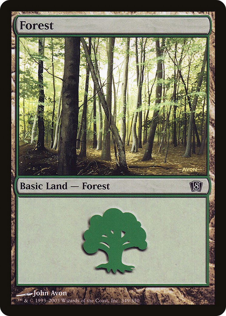 Forest (8ED-349) - 8th Edition Foil