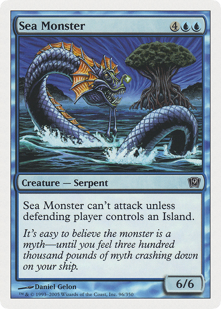 Sea Monster (9ED-096) - 9th Edition Foil