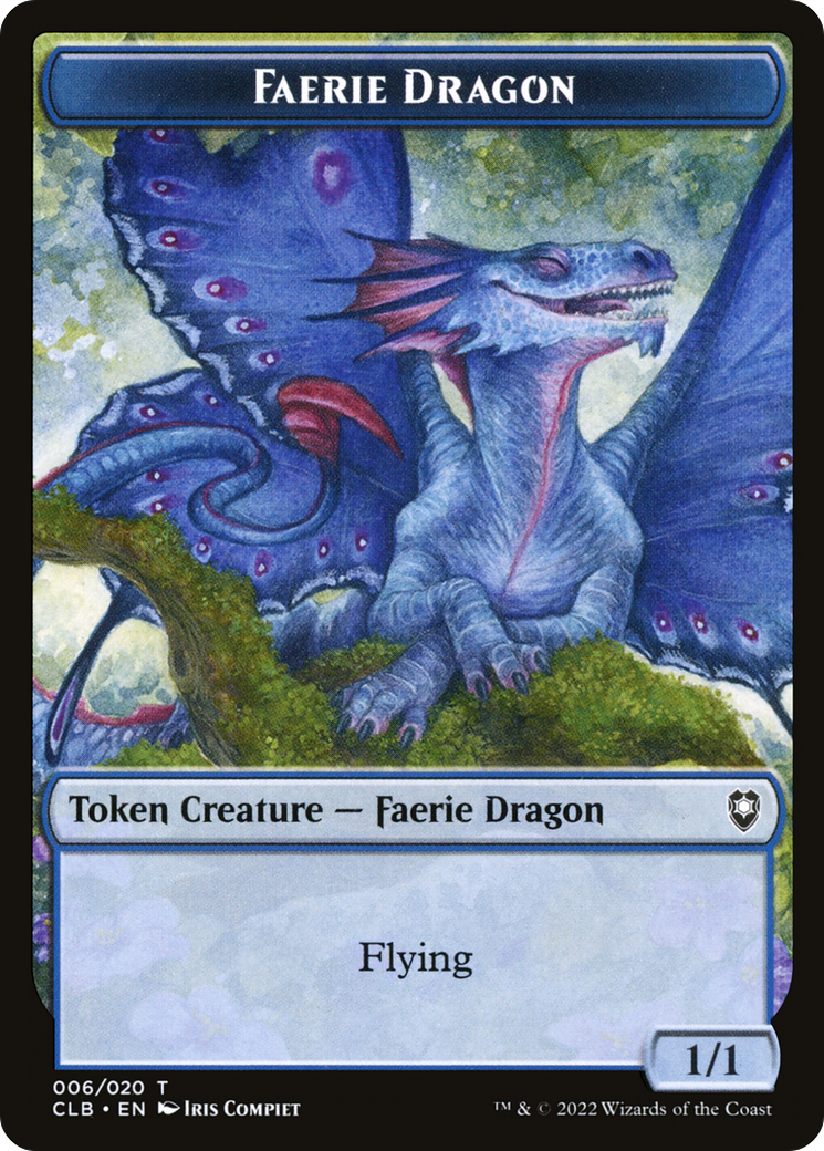 Faerie Dragon Token (CLB-006) - Battle for Baldur's Gate Tokens