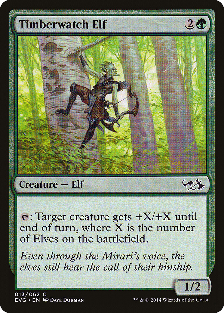 Timberwatch Elf (DD3-) - Duel Decks Anthology: Elves vs. Goblins Foil