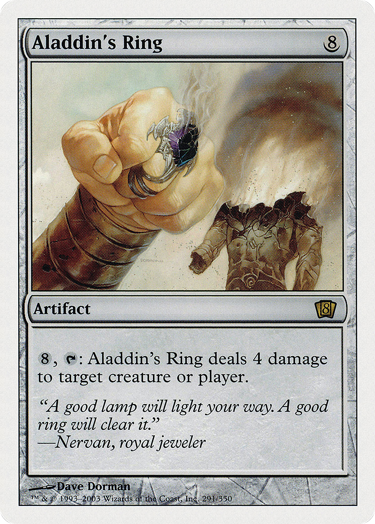 Aladdin's Ring (8ED-291★) - 8th Edition Foil