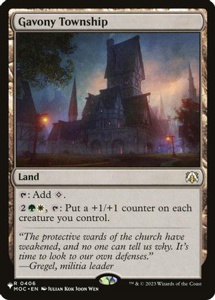 Gavony Township (LIST-406) - The List Reprints