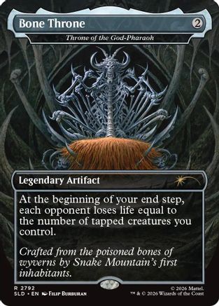 Bone Throne - Throne of the God-Pharaoh (SLD-2792) - Secret Lair Drop Series