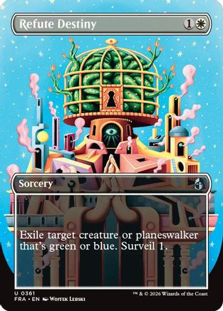 Refute Destiny (Borderless) (FRA-361) - Reality Fracture Foil