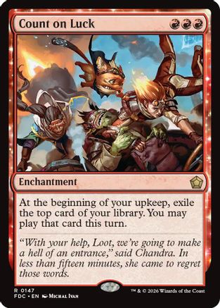 Count on Luck (FDC-147) - Commander: Foundations