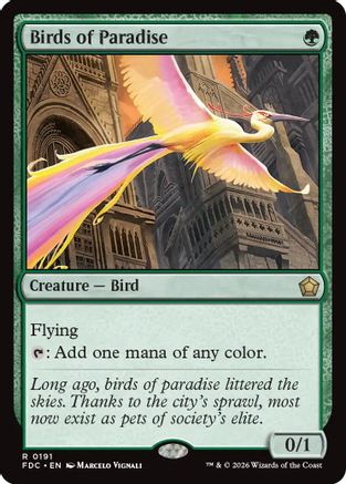 Birds of Paradise (FDC-191) - Commander: Foundations