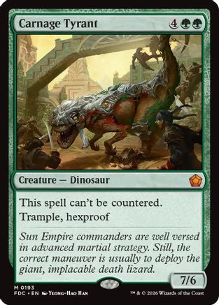 Carnage Tyrant (FDC-193) - Commander: Foundations