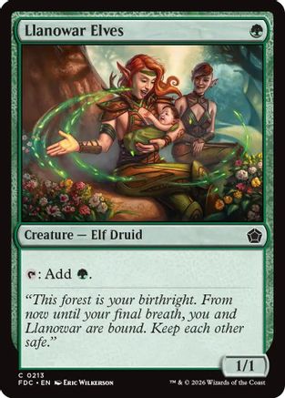 Llanowar Elves (FDC-213) - Commander: Foundations