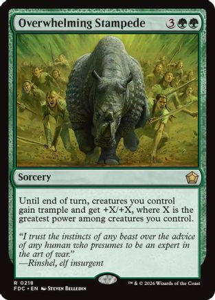 Overwhelming Stampede (FDC-218) - Commander: Foundations