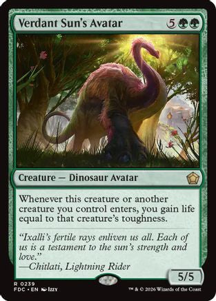 Verdant Sun's Avatar (FDC-239) - Commander: Foundations