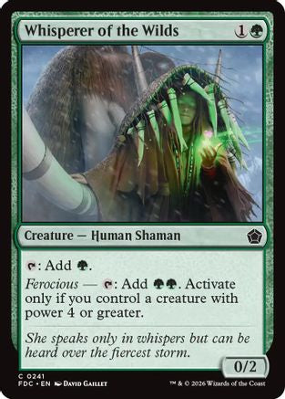 Whisperer of the Wilds (FDC-241) - Commander: Foundations