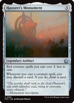 Hazoret's Monument (FDC-261) - Commander: Foundations