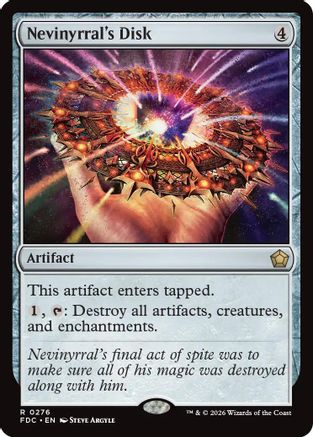 Nevinyrral's Disk (FDC-276) - Commander: Foundations