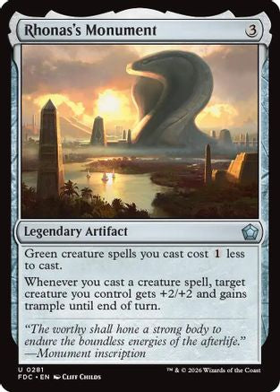 Rhonas's Monument (FDC-281) - Commander: Foundations