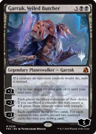 Garruk, Veiled Butcher (PPFRA-229) - Promo Pack: Reality Fracture Foil