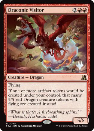 Draconic Visitor (PPFRA-080) - Promo Pack: Reality Fracture Foil