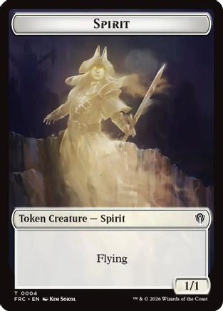 Spirit // Jace Double-Sided Token (FRC-4 // 5) - Commander: Reality Fracture