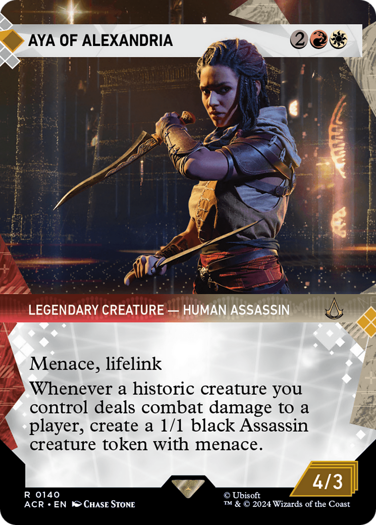 Aya of Alexandria (Showcase) (ACR-140) - Assassin's Creed: (Showcase) (Borderless) Foil