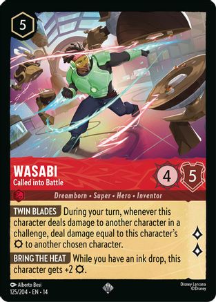 Wasabi - Called into Battle (125/204) - Hyperia City Cold Foil