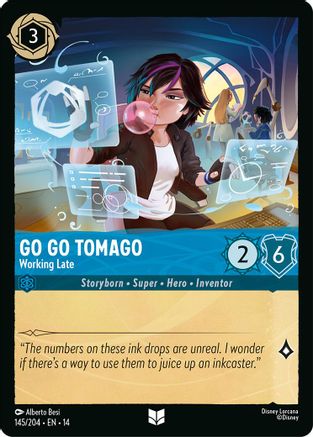 Go Go Tomago - Working Late (145/204) - Hyperia City Cold Foil