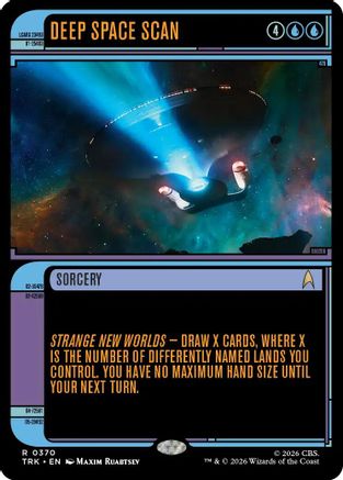 Deep Space Scan (Showcase) (TRK-370) - Star Trek Foil