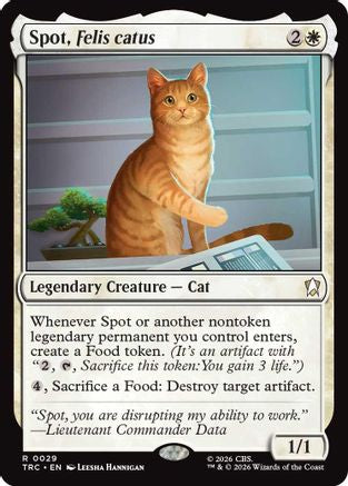 Spot, Felis catus (TRC-029) - Commander: Star Trek