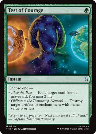 Test of Courage (TRK-220) - Star Trek Foil