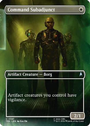 Command Subadjunct (Borderless) (TRK-341) - Star Trek Foil