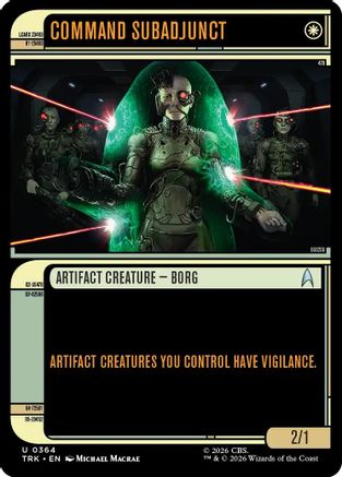Command Subadjunct (Showcase) (TRK-364) - Star Trek Foil