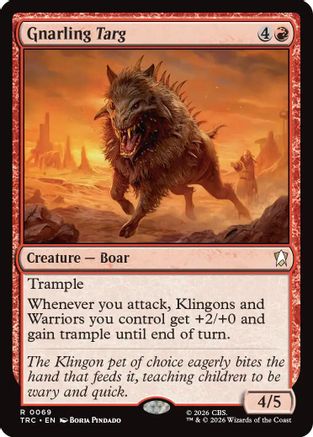 Gnarling Targ (Surge Foil) (TRC-069) - Commander: Star Trek Foil