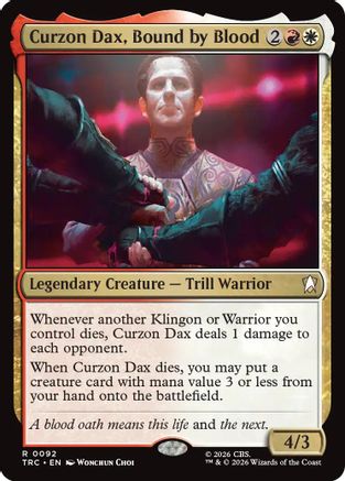 Curzon Dax, Bound by Blood (Surge Foil) (TRC-092) - Commander: Star Trek Foil