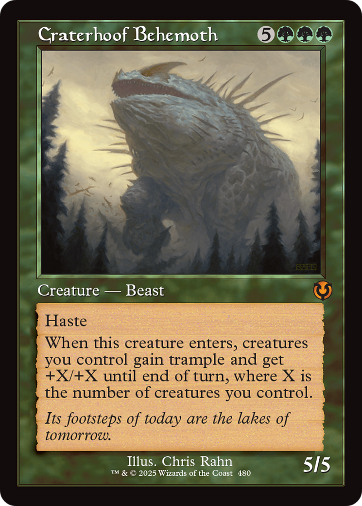 Craterhoof Behemoth (Retro Frame) (INR-480) - Innistrad Remastered Foil