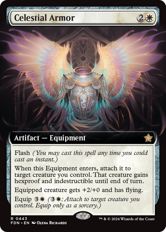 Celestial Armor (Extended Art) (FDN-443) - Foundations: (Extended Art) Foil