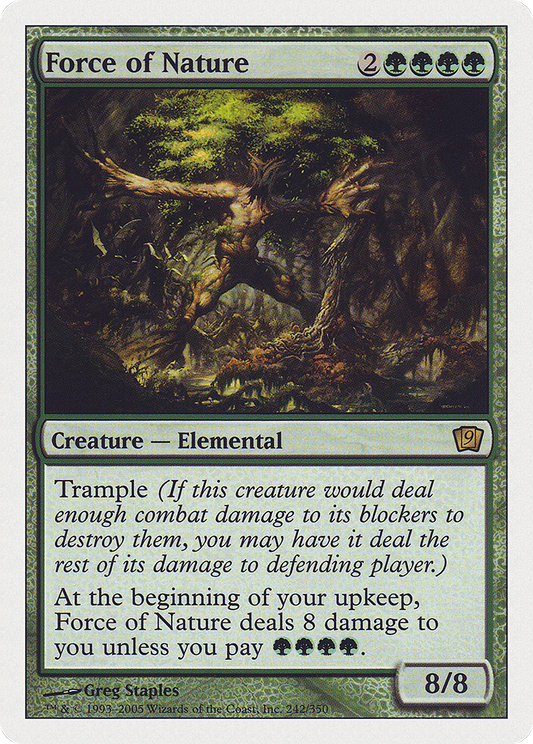 Force of Nature (9ED-242) - 9th Edition Foil