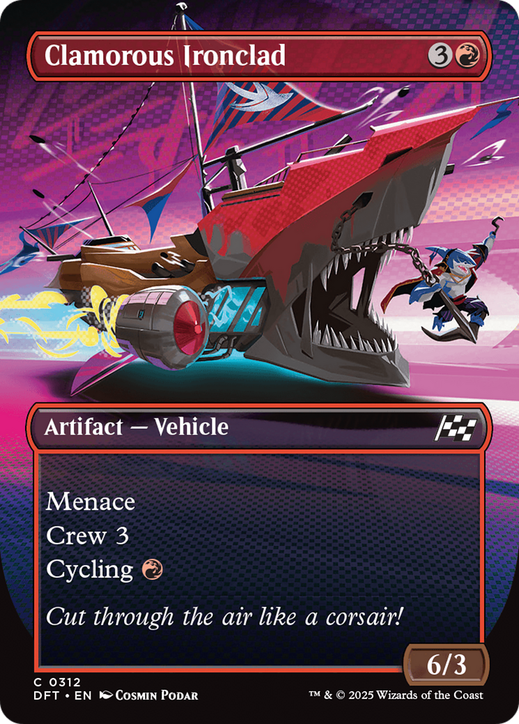 Clamorous Ironclad (Borderless) (DFT-312) - Aetherdrift