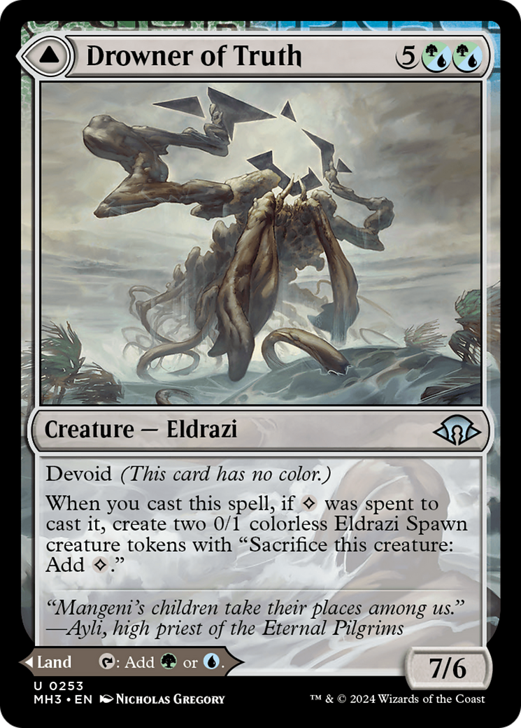 Drowner of Truth (MH3-253) - Modern Horizons 3: (devoid)