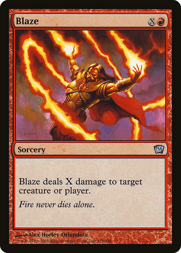Blaze (9ED-175★) - 9th Edition Foil