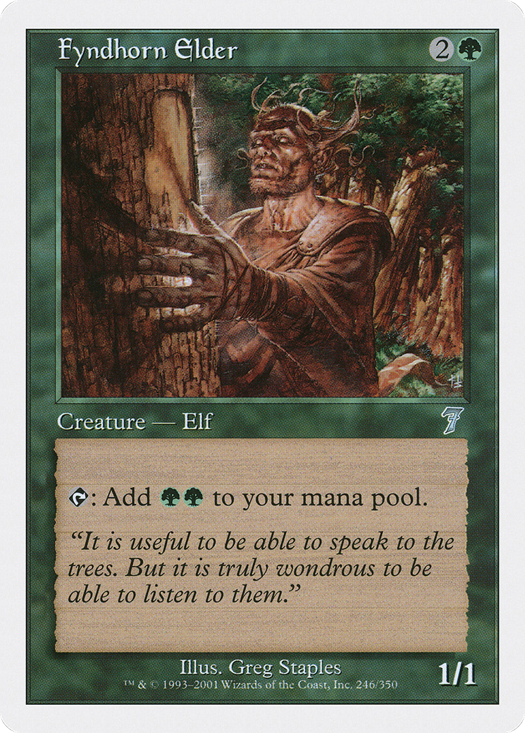 Fyndhorn Elder (7ED-246★) - 7th Edition Foil