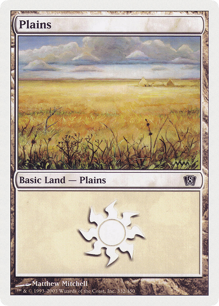 Plains (8ED-332★) - 8th Edition Foil