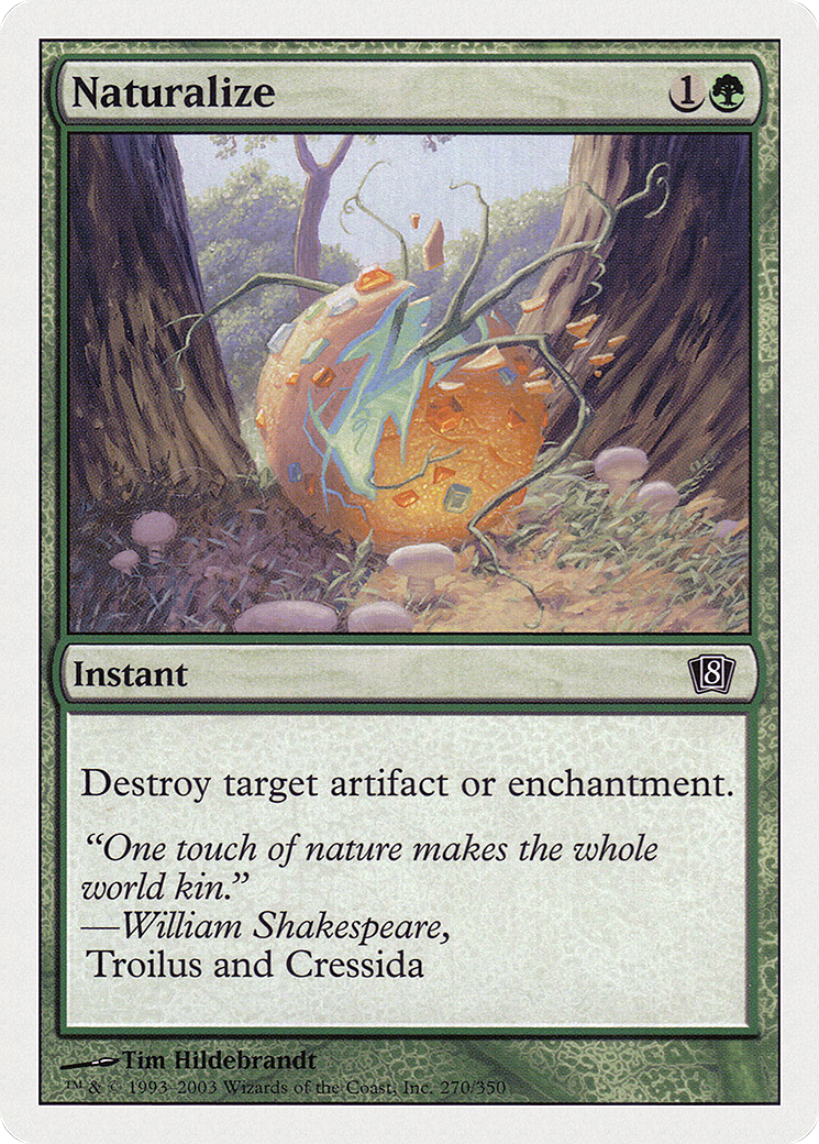 Naturalize (8ED-270★) - 8th Edition Foil