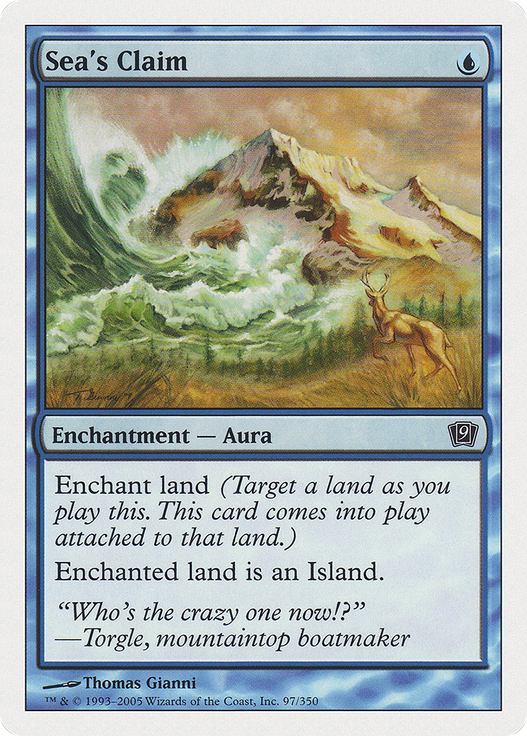Sea's Claim (9ED-97★) - 9th Edition Foil