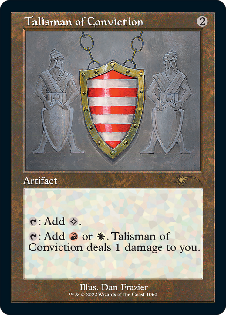 Talisman of Conviction (Retro Frame) (SLD-1060) - Secret Lair Drop Etched Foil