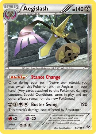 Aegislash (85) (85) 085  XY Base Set - Rare